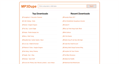 Desktop Screenshot of mp3dupe.com